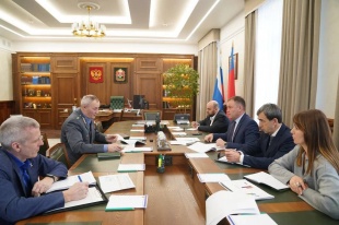 Губернатор Кузбасса Илья Середюк встретился с руководителем Сибирского межрегионального управления Россельхознадзора Александром Баевым
