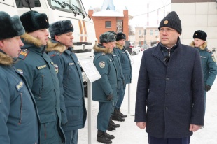 Илья Середюк проверил готовность к паводку кемеровских спасателей